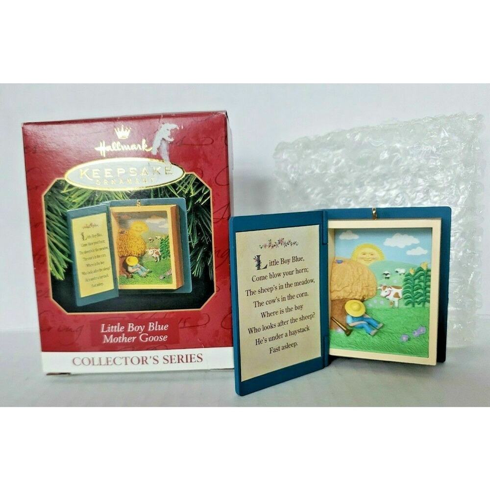 1997 Hallmark Keepsake "Little Boy Blue" Mother Goose Ornament Book #5 U16